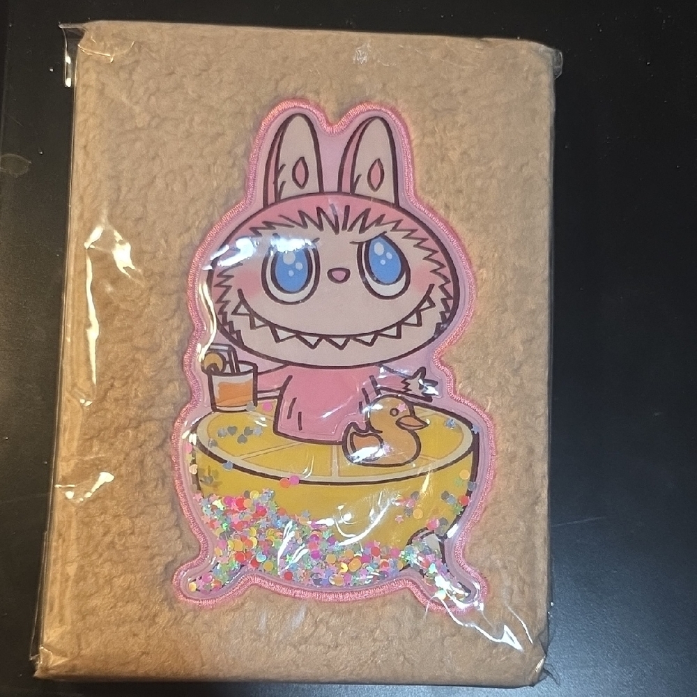 Notebook with Pink & Yellow Design